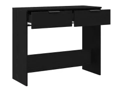 Mesa Consola Roble negro 90 x 36 x 75 cm Madera contrachapada