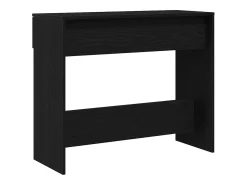 Mesa Consola Roble negro 90 x 36 x 75 cm Madera contrachapada