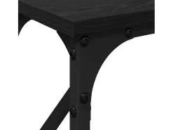 Mesa Consola Roble negro 140 x 23 x 75 cm