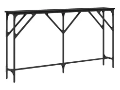 Mesa Consola Roble negro 140 x 23 x 75 cm