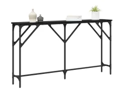 Mesa Consola Roble negro 140 x 23 x 75 cm
