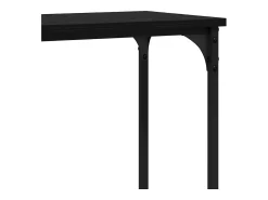 Mesa Consola Roble negro 160 x 29 x 80 cm Madera contrachapada