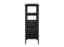 Mesa Consola Roble negro 160 x 29 x 80 cm Madera contrachapada