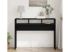 Mesa Consola Roble negro 105 x 30 x 80 cm Madera contrachapada