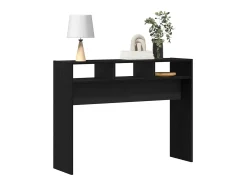 Mesa Consola Roble negro 105 x 30 x 80 cm Madera contrachapada