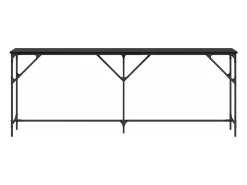 Mesa Consola Roble negro 200 x 29 x 75 cm