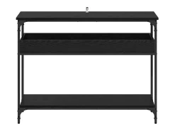 Mesa Consola Roble negro 100 x 29 x 75 cm Madera contrachapada
