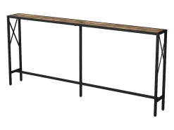 Mesa consola roble rústico 174x20x77 lima
