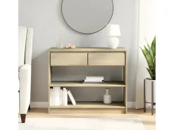 Mesa consola SAUDA madera maciza de pino roble 89,5x36,5x73 cm ES703064