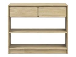 Mesa consola SAUDA madera maciza de pino roble 89,5x36,5x73 cm ES703064