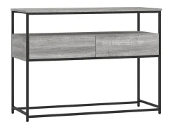 Mesa consola Sonoma gris 100x40x75 cm madera de ingeniería