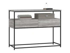 Mesa consola Sonoma gris 100x40x75 cm madera de ingeniería