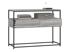 Mesa consola Sonoma gris 100x40x75 cm madera de ingeniería