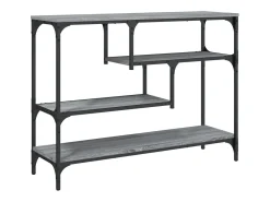 Mesa consola Sonoma gris 100x30x75 cm madera de ingeniería