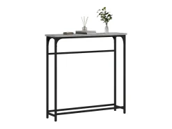 Mesa consola Sonoma gris 75x19,5x75 cm madera de ingeniería