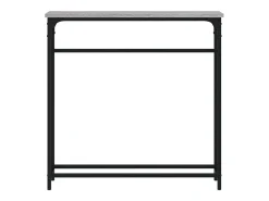 Mesa consola Sonoma gris 75x19,5x75 cm madera de ingeniería