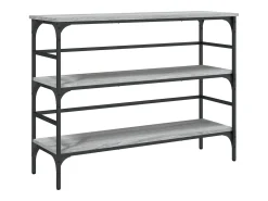 Mesa consola Sonoma gris 100x32x75 cm madera de ingeniería