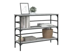 Mesa consola Sonoma gris 100x32x75 cm madera de ingeniería