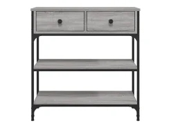 Mesa consola Sonoma gris 72,5x25x75 cm madera de ingeniería