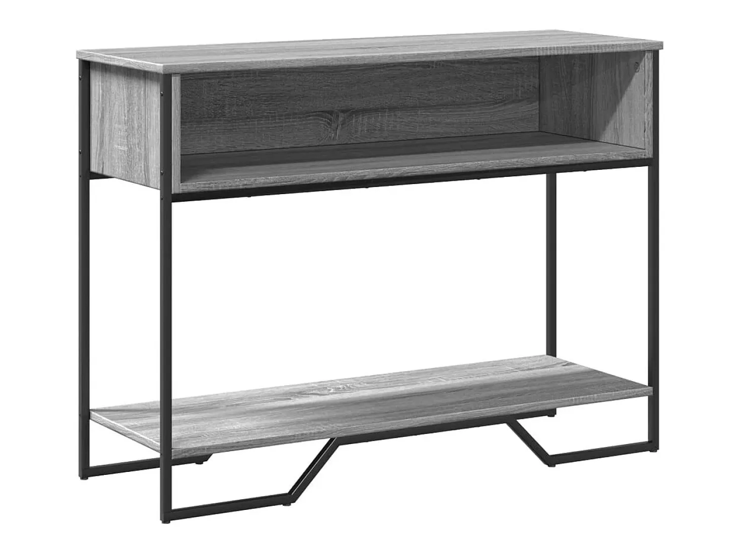 Mesa consola Sonoma gris 100x35x74,5 cm madera de ingeniería