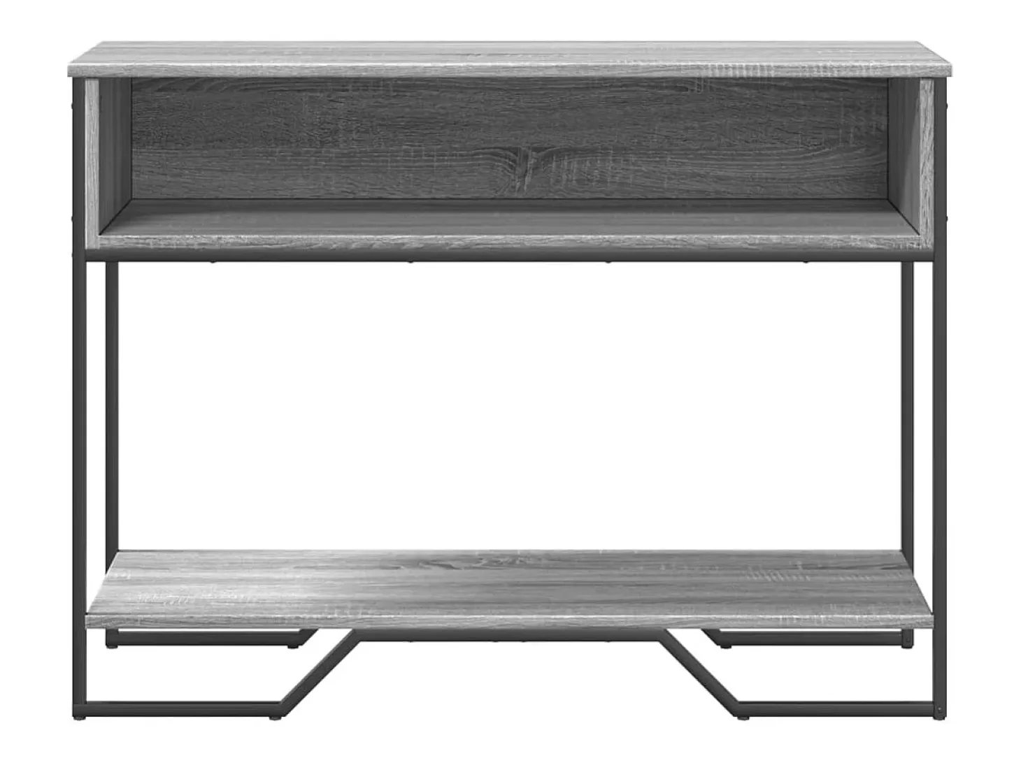 Mesa consola Sonoma gris 100x35x74,5 cm madera de ingeniería