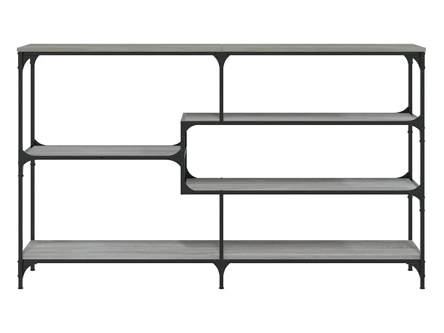 Mesa consola Sonoma gris 160x32x95 cm madera de ingeniería