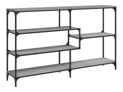 Mesa consola Sonoma gris 160x32x95 cm madera de ingeniería