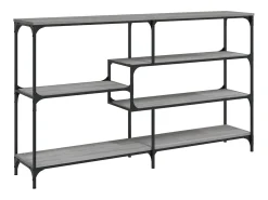Mesa consola Sonoma gris 160x32x95 cm madera de ingeniería