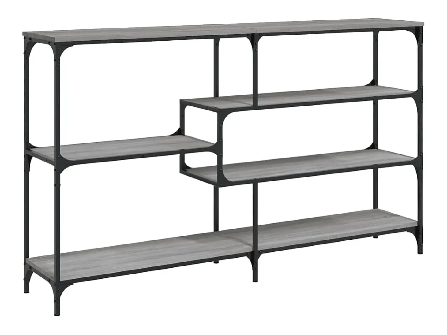 Mesa consola Sonoma gris 160x32x95 cm madera de ingeniería