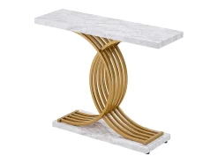 Mesa Consola SucceBuy 100 cm, 1 Nivel, Mesa Consola Estrecha para la Entrada y el Salón
