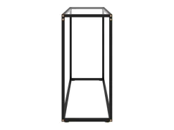 Mesa consola transparente 100x35x75 cm Cristal templado