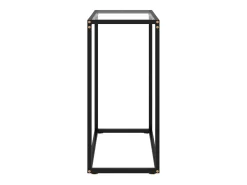 Mesa consola transparente 60x35x75 cm Cristal templado
