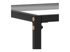 Mesa consola transparente 60x35x75 cm Cristal templado