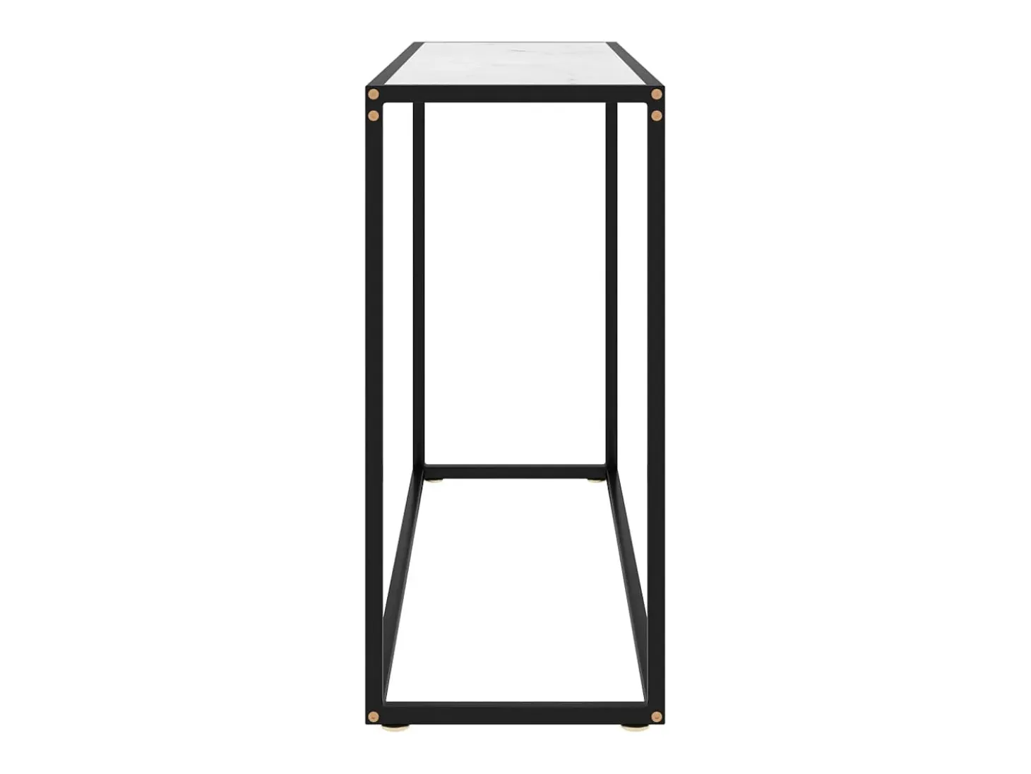 Mesa consola vidrio templado blanco 100x35x75 cm ES256162