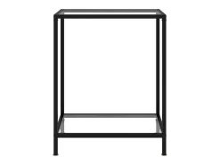 Mesa consola vidrio templado transparente 60x35x75 cm ES623232
