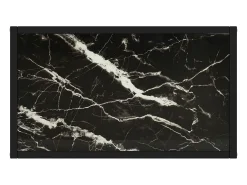 Mesa consola vidrio templado negro 60x35x75 cm