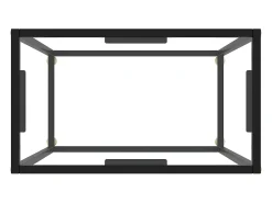 Mesa consola vidrio templado transparente 60x35x75 cm ES607211