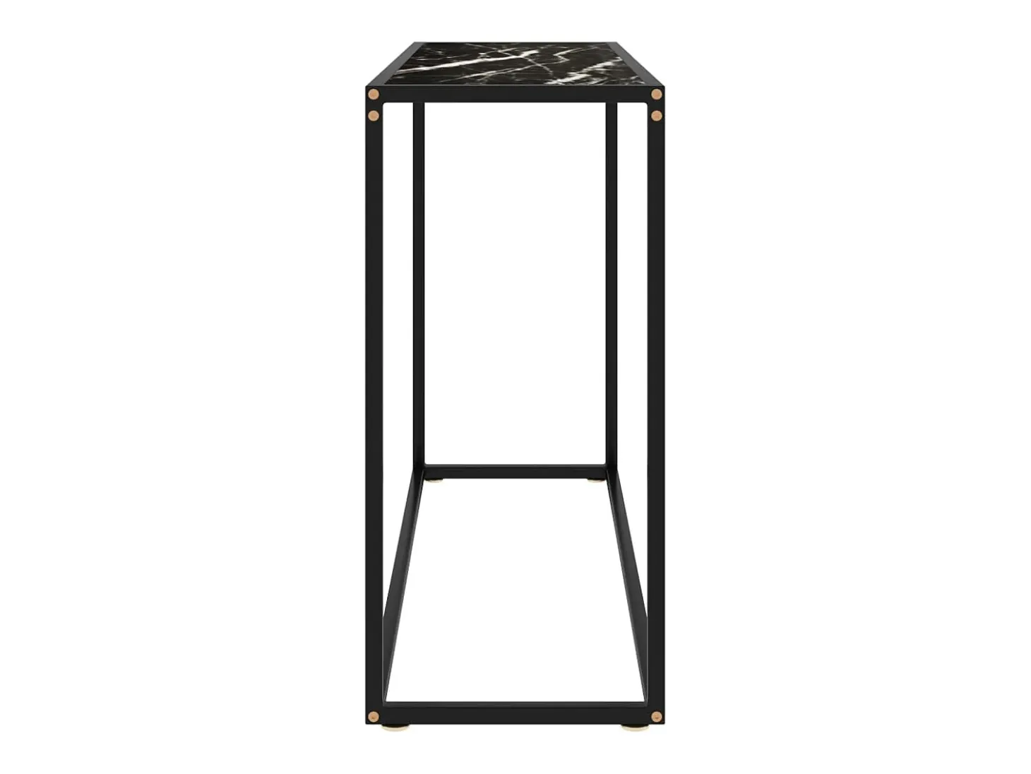 Mesa consola vidrio templado negro 100x35x75 cm ES734912