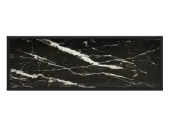 Mesa consola vidrio templado negro 100x35x75 cm ES734912