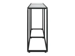 Mesa consola vidrio templado transparente 160x35x75,5 cm