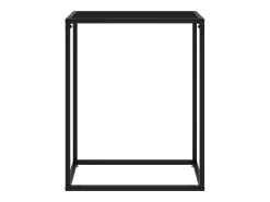 Mesa consola vidrio templado negro 60x35x75 cm ES675627