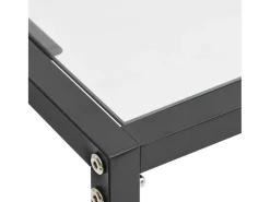 Mesa consola vidrio templado transparente 160x35x75,5 cm ES831435