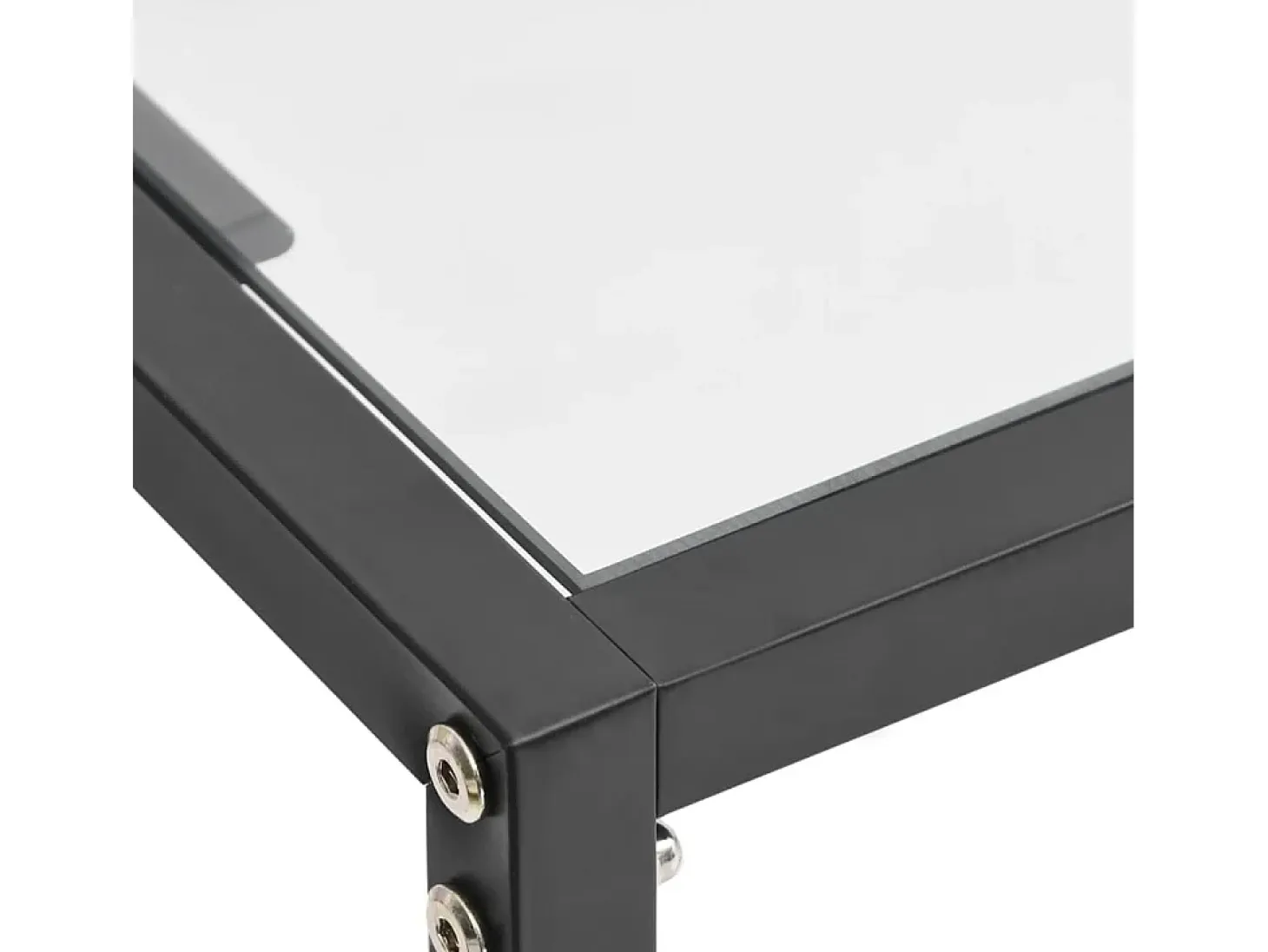 Mesa consola vidrio templado transparente 160x35x75,5 cm ES831435