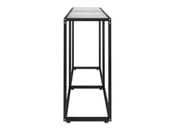 Mesa consola vidrio templado transparente 160x35x75,5 cm ES831435