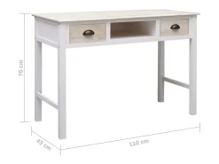 Mesa consola 110x45x76 cm madera