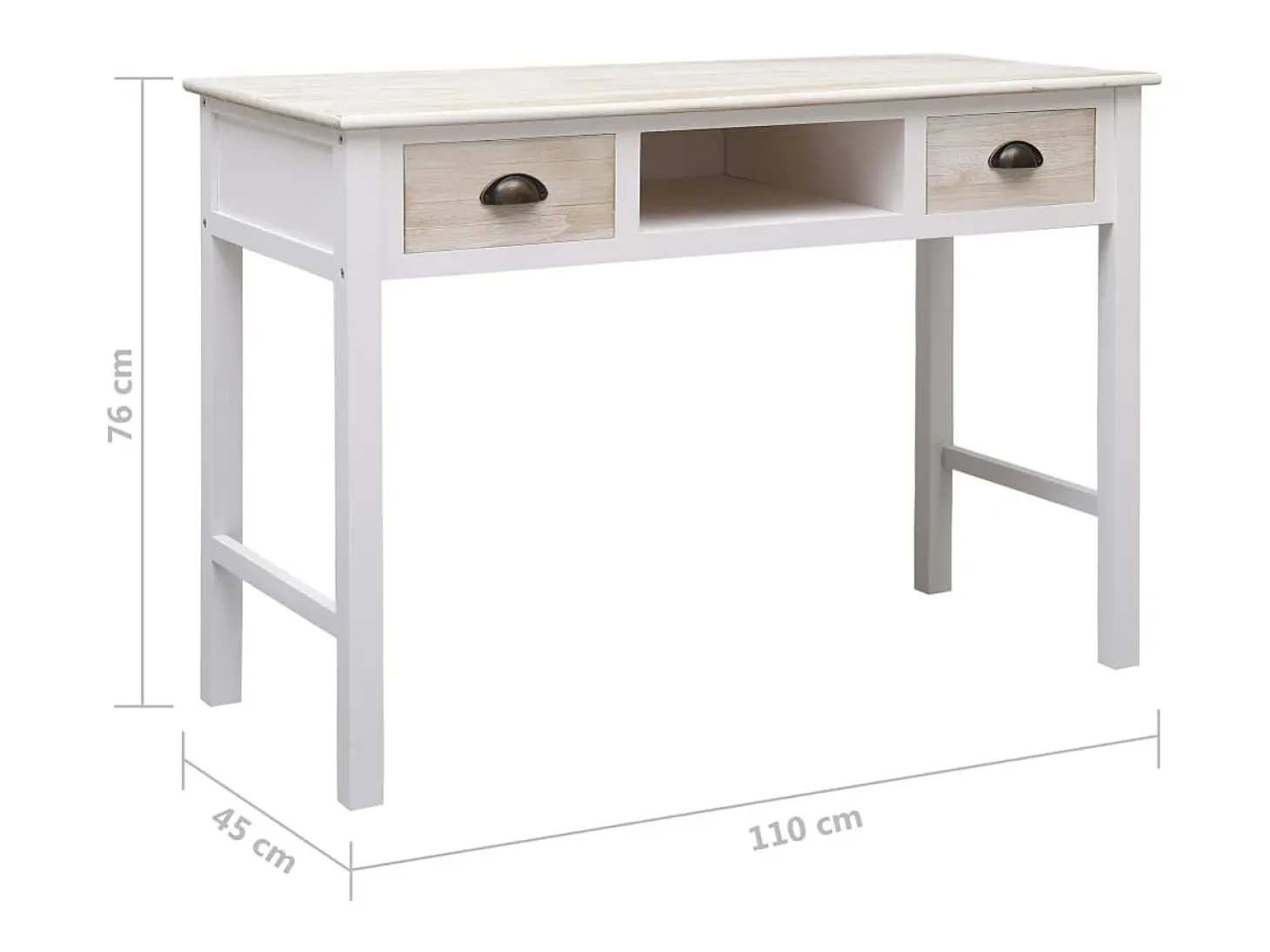 Mesa consola 110x45x76 cm madera