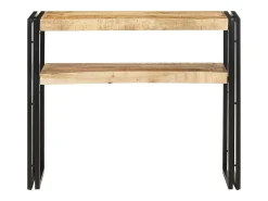 Mesa consola 90x30x75 cm Madera de mango en bruto