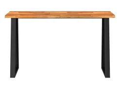 Mesa consola 140x40x80 cm madera maciza de acacia