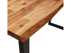 Mesa consola 140x40x80 cm madera maciza de acacia