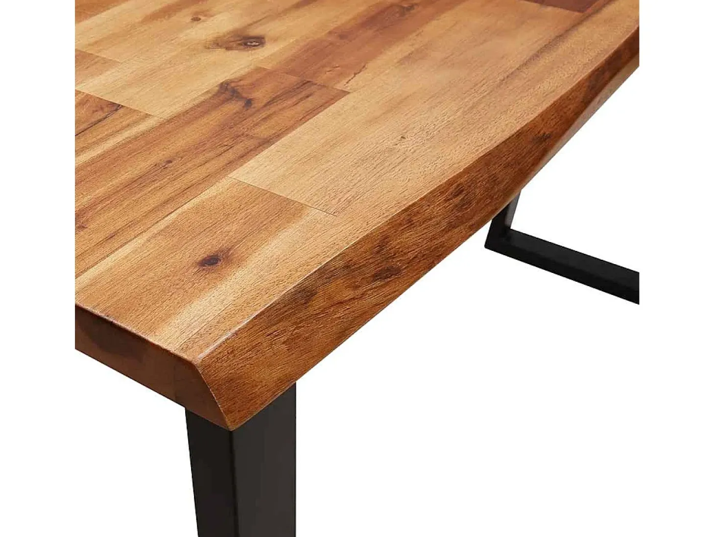 Mesa consola 140x40x80 cm madera maciza de acacia